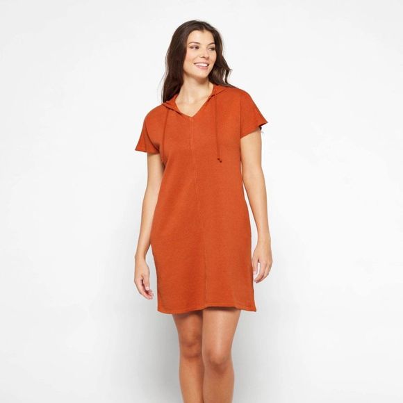 NWT ☀️ Toad&Co | Women's Epiq Hooded Dress - Rust - Picture 6 of 12